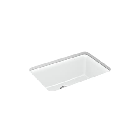 Kohler 27-1/2x18-5/16x9-1/2 Neoroc Undermnt Sgl-Bowl Kitchen Sink W/ Rack 28000-CM6